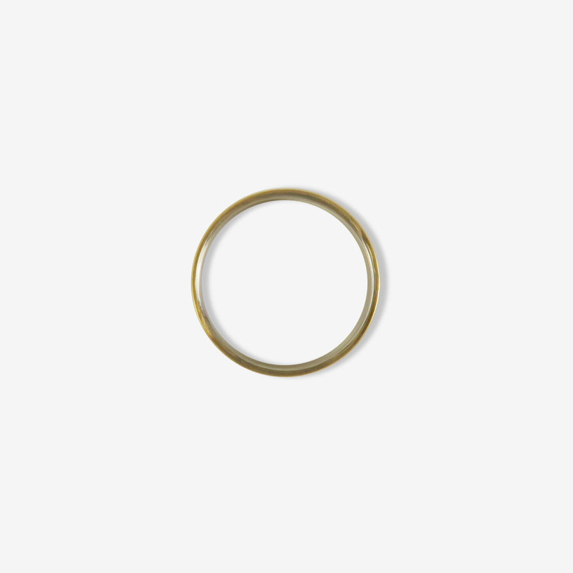 NIKOLLE RADI 18K WIDE FLAT COMFORT BAND WITH PLATINUM INTERIOR, 4mm