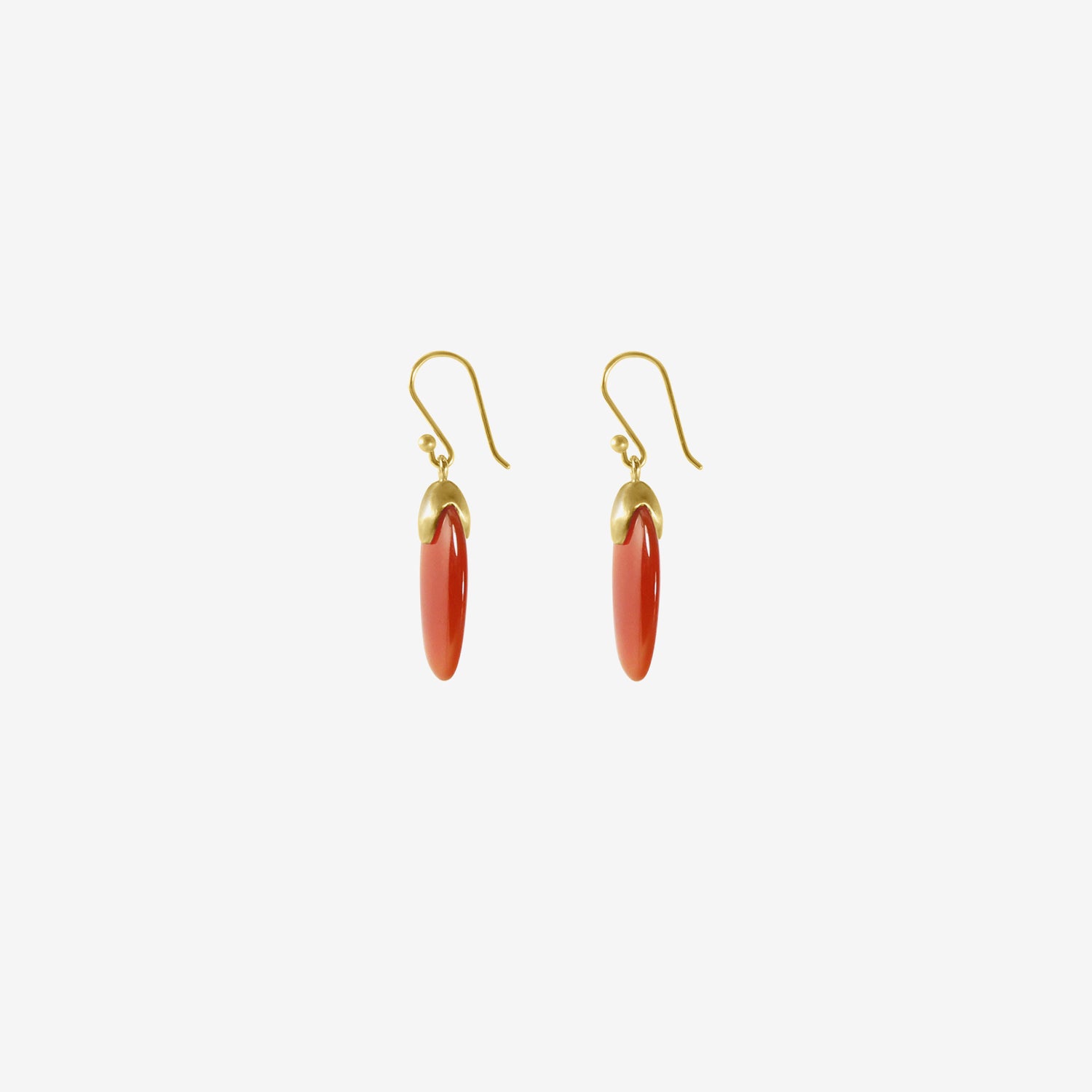 TED MUEHLING 10K & CARNELIAN SMALL CHIPS