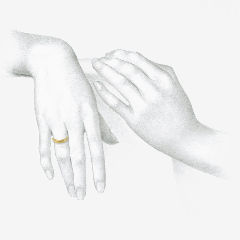 TED MUEHLING 18K WHITE GOLD RING