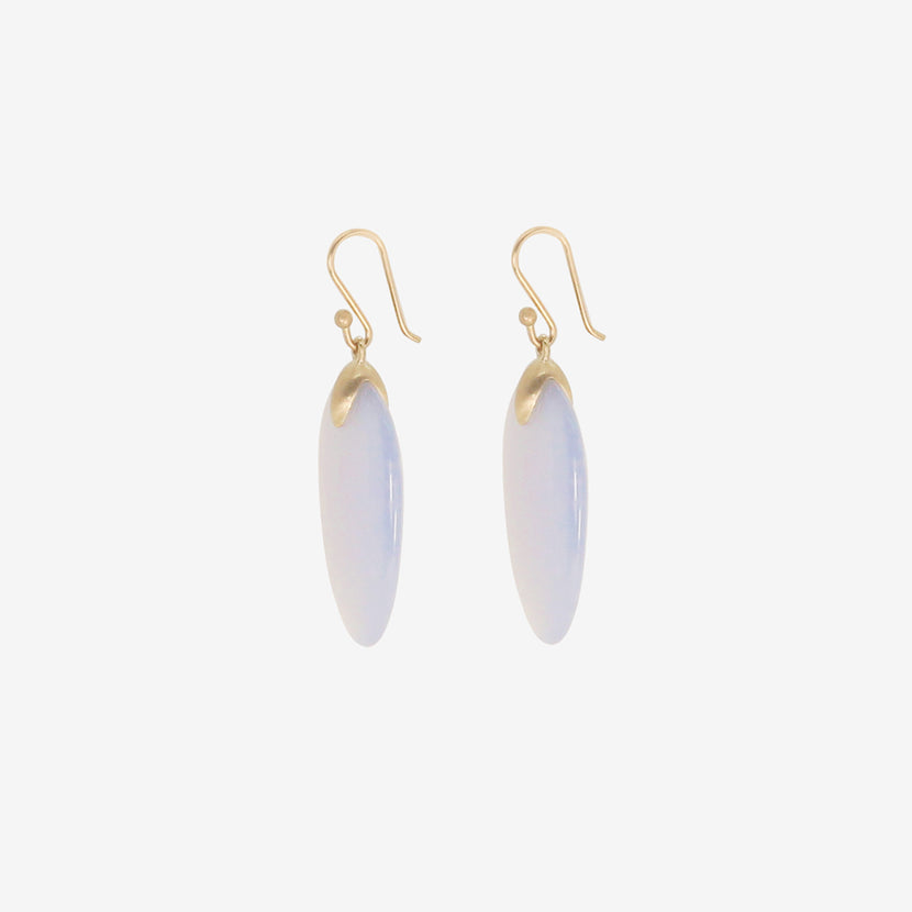 TED MUEHLING 10K & BLUE CHALCEDONY LARGE CHIPS