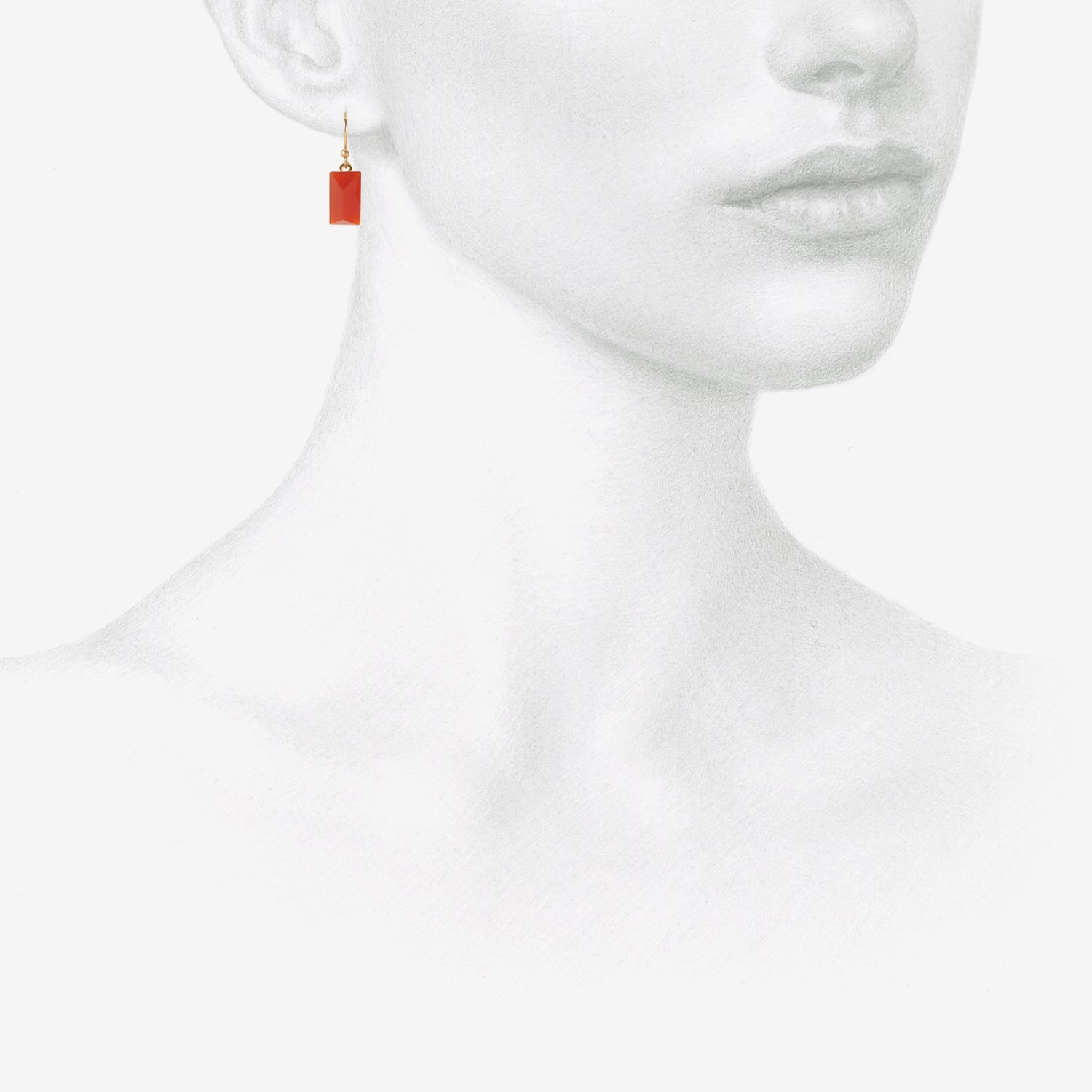 TED MUEHLING 14K & CARNELIAN GEMS