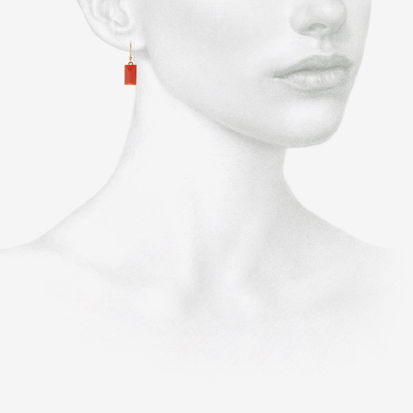 TED MUEHLING 14K & CARNELIAN GEMS
