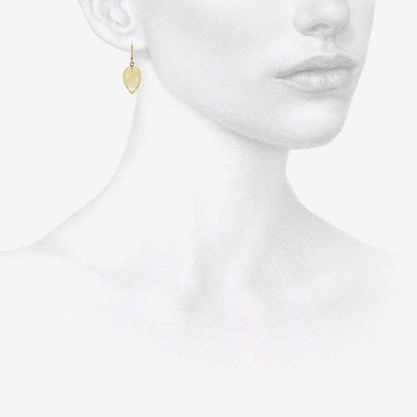 TED MUEHLING 14K & CITRINE ACORNS