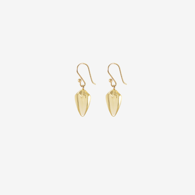 TED MUEHLING 14K & CITRINE GOTHIC DROPS