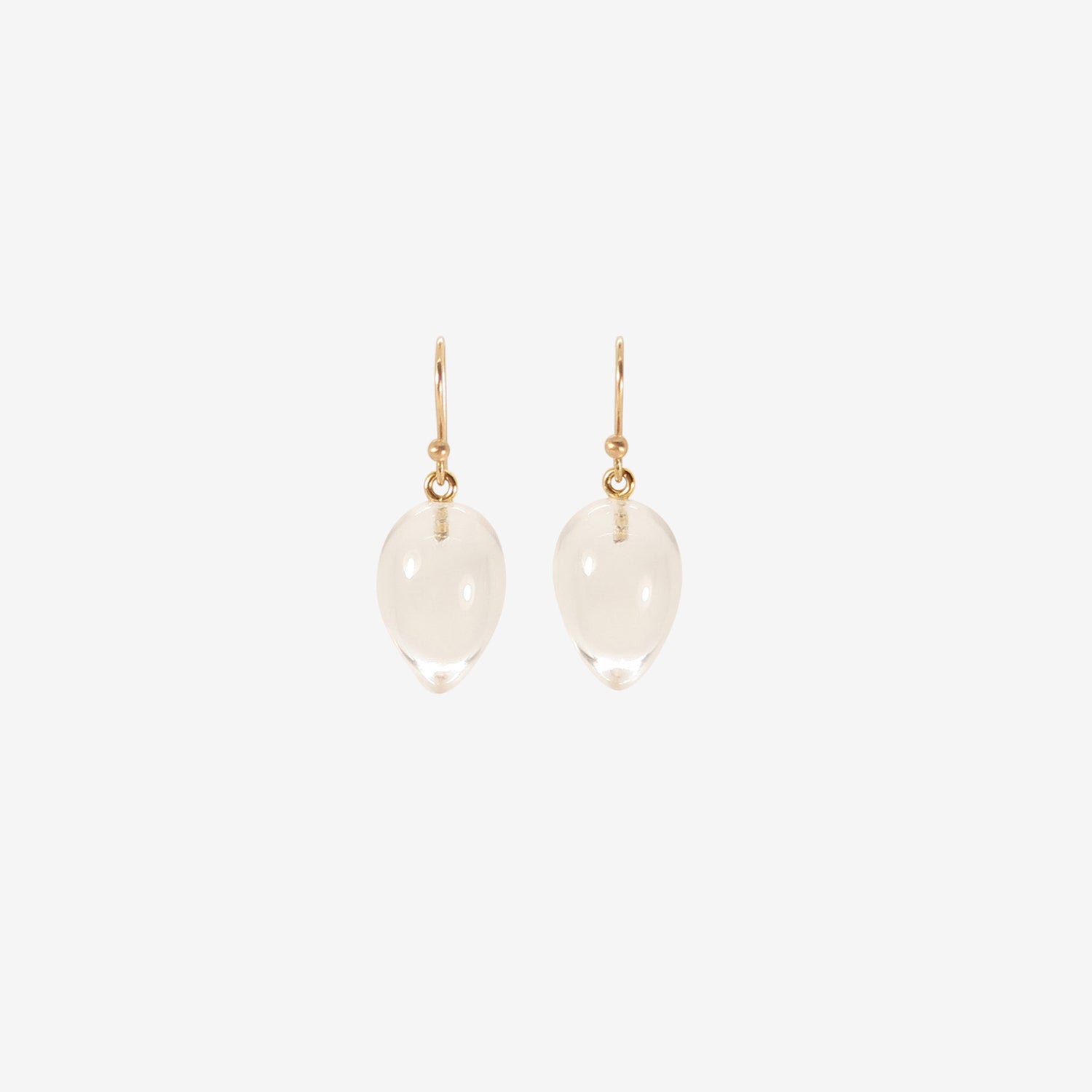 TED MUEHLING 14K & CLEAR CRYSTAL ACORNS