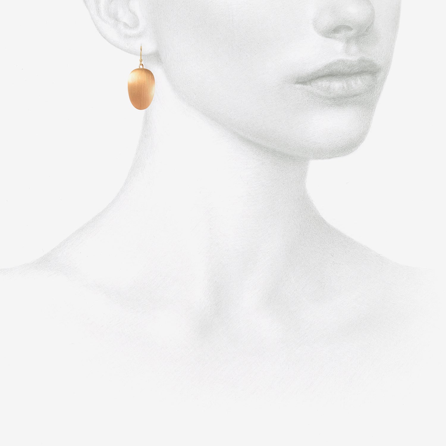 TED MUEHLING 18K PINK GOLD PLATED LARGE CHIPS
