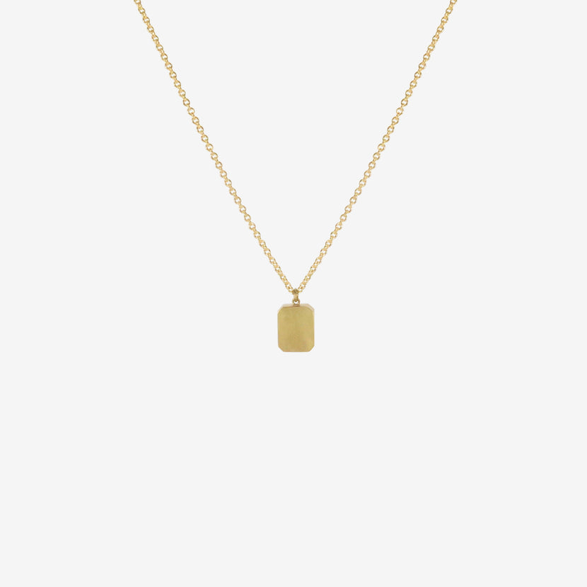 LOLA BROOKS 18K & EMERALD-CUT BLUE TOURMALINE PENDANT, 7.48CT