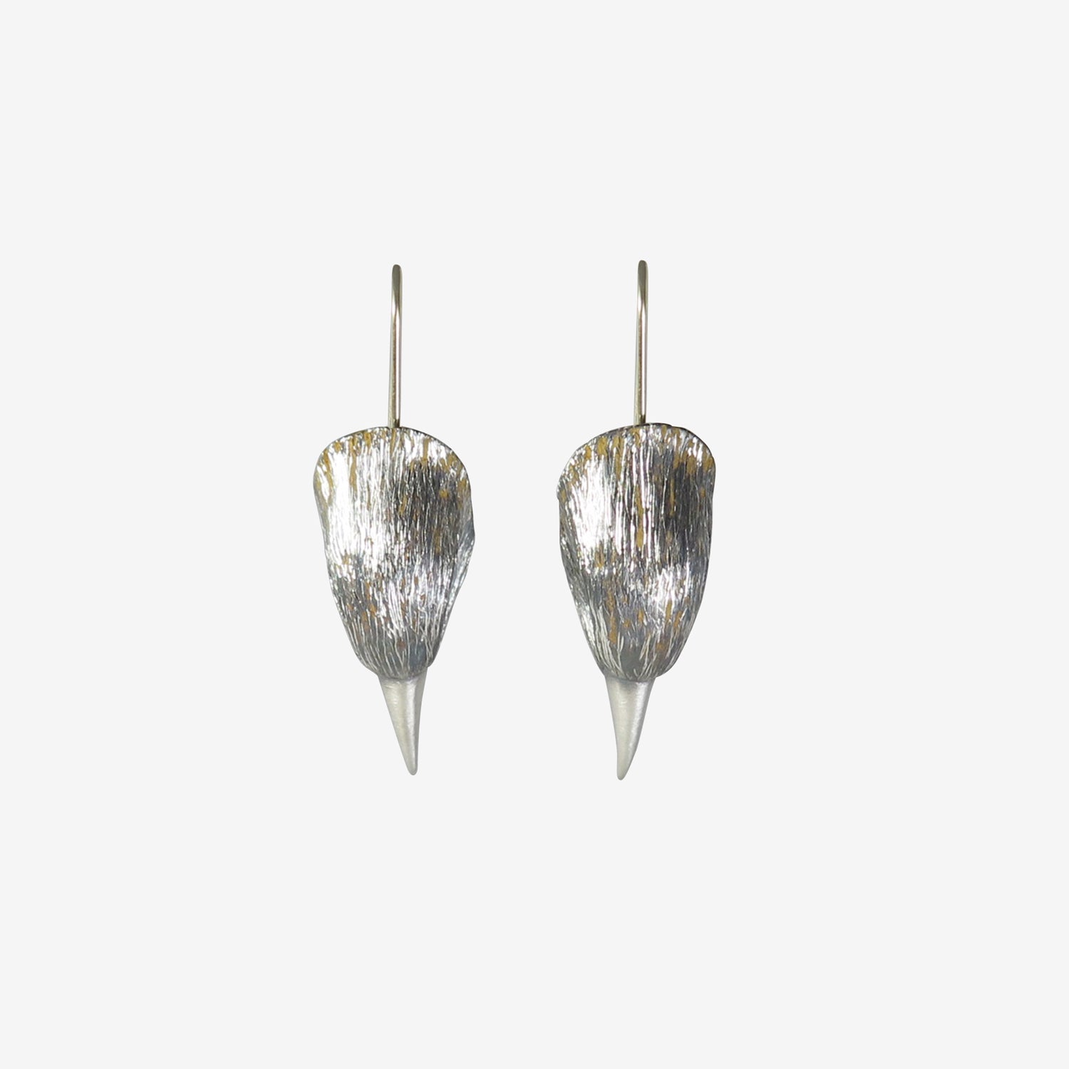 GABRIELLA KISS STERLING SILVER BIRD HEAD EARRINGS