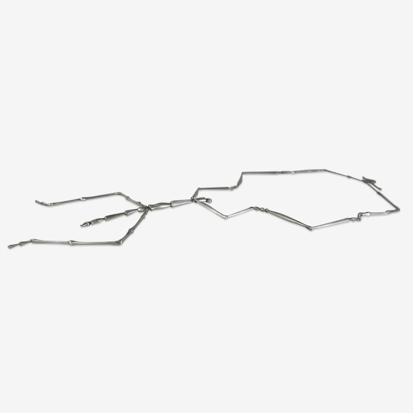 GABRIELLA KISS STERLING SILVER STICK BUG NECKLACE