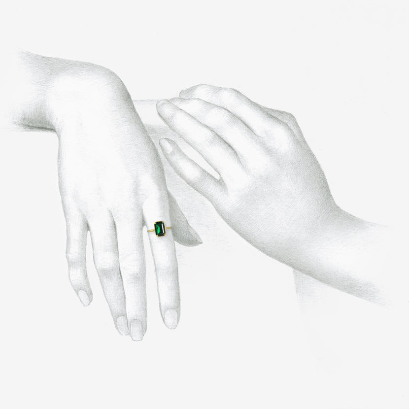 GABRIELLA KISS 18K & ZAMBIAN EMERALD RING, 2.21CT