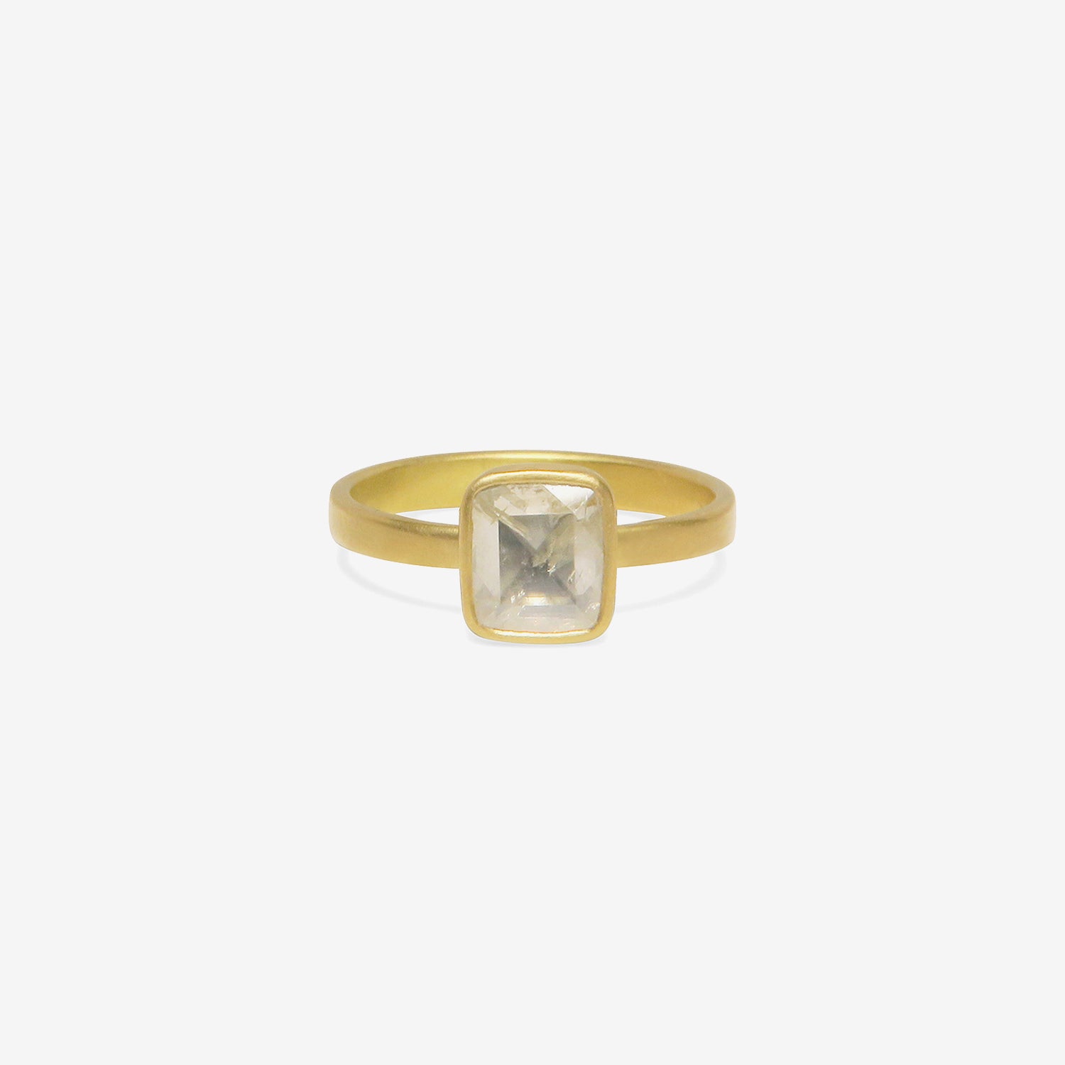 LOLA BROOKS 18K & ICY WHITE DIAMOND RING .80CT