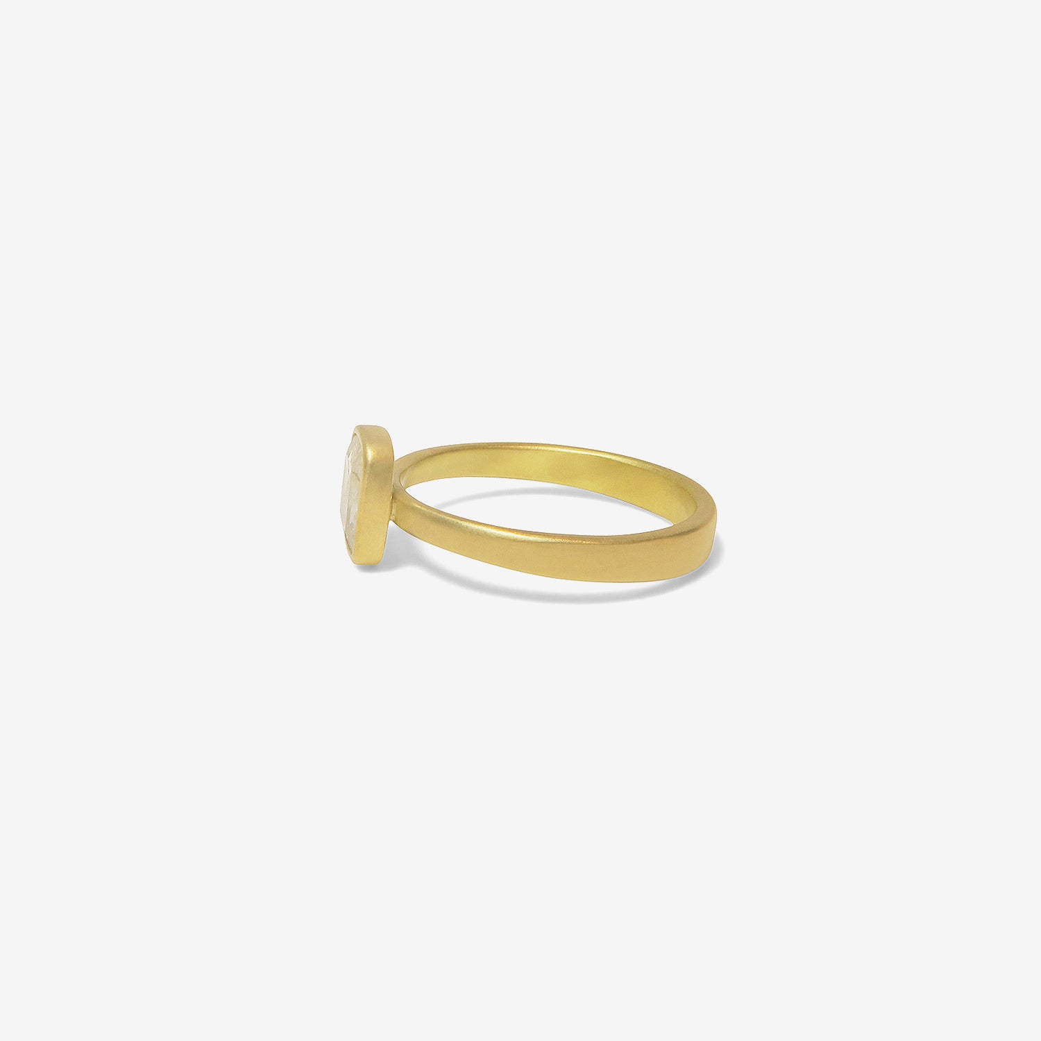 LOLA BROOKS 18K & ICY WHITE DIAMOND RING .80CT