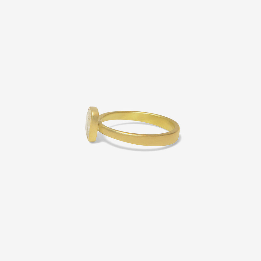 LOLA BROOKS 18K & ICY WHITE DIAMOND RING .80CT