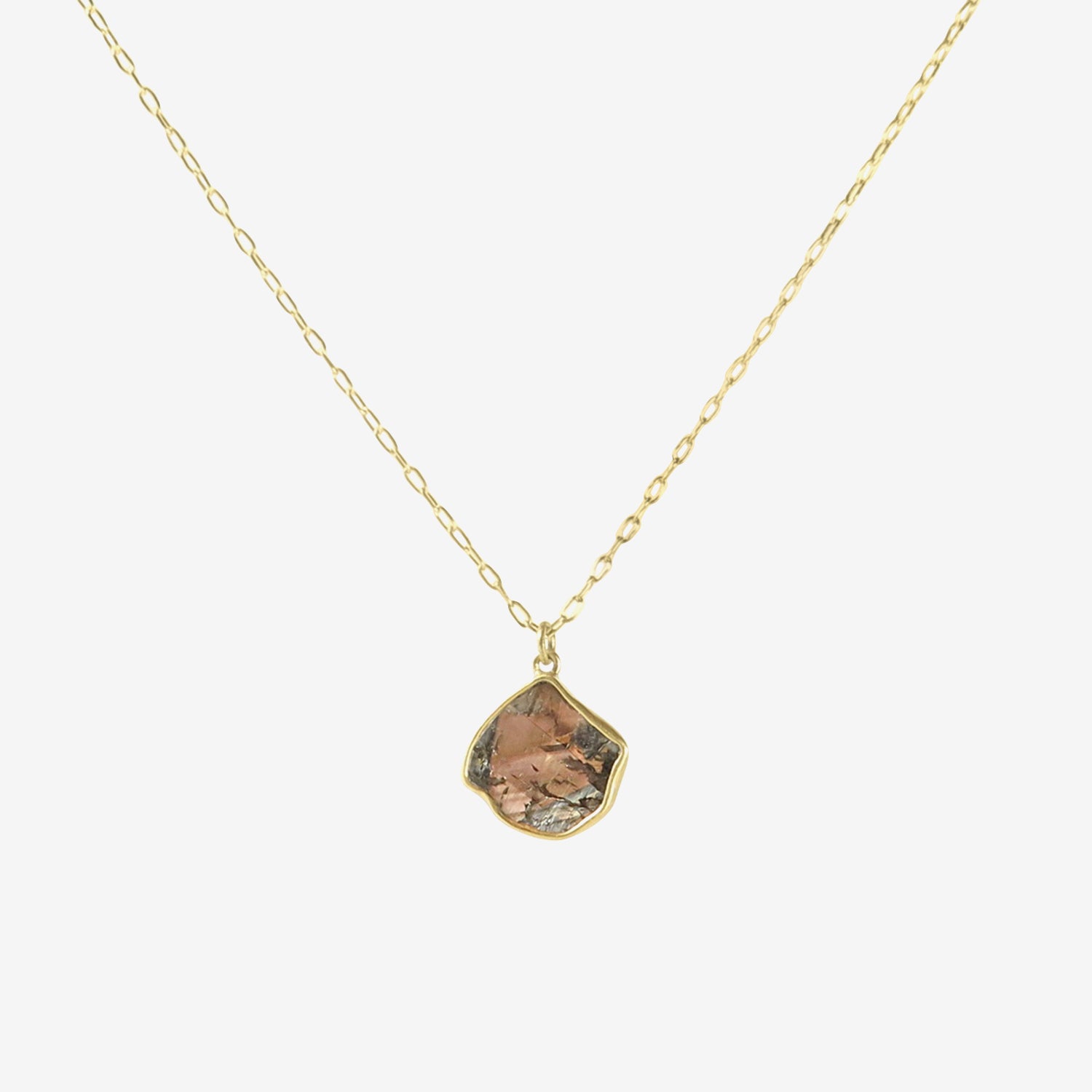 LOLA BROOKS 18K & CHAMPAGNE DIAMOND SHARD PENDANT, 1.56CT