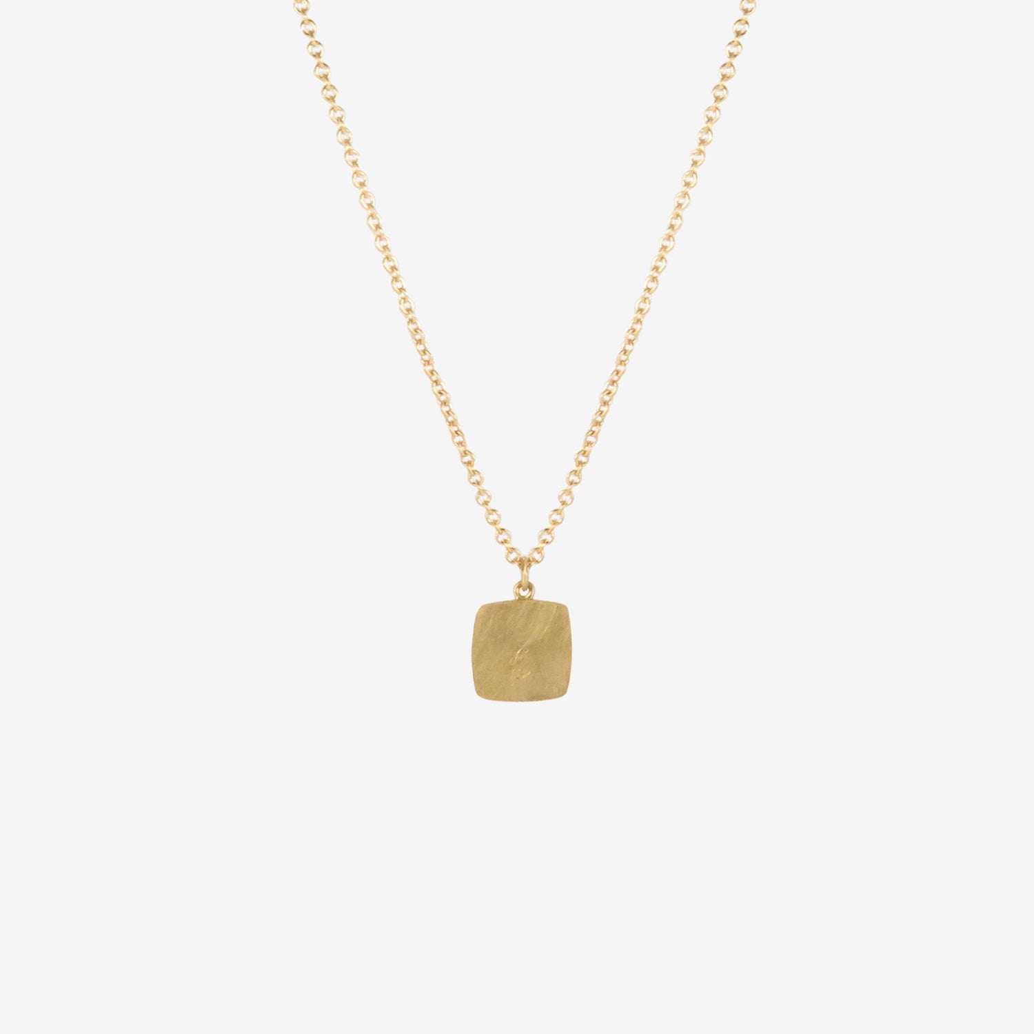 LOLA BROOKS 18K & CUSHION-SHAPED GREEN SAPPHIRE PENDANT, 3.15CT