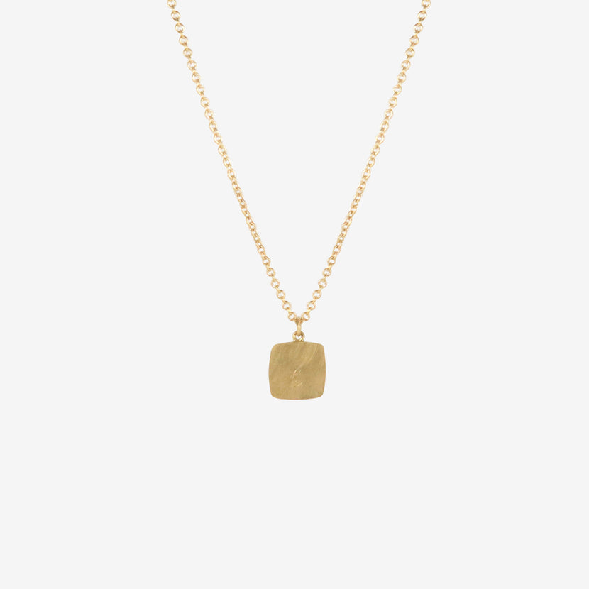 LOLA BROOKS 18K & CUSHION-SHAPED GREEN SAPPHIRE PENDANT, 3.15CT
