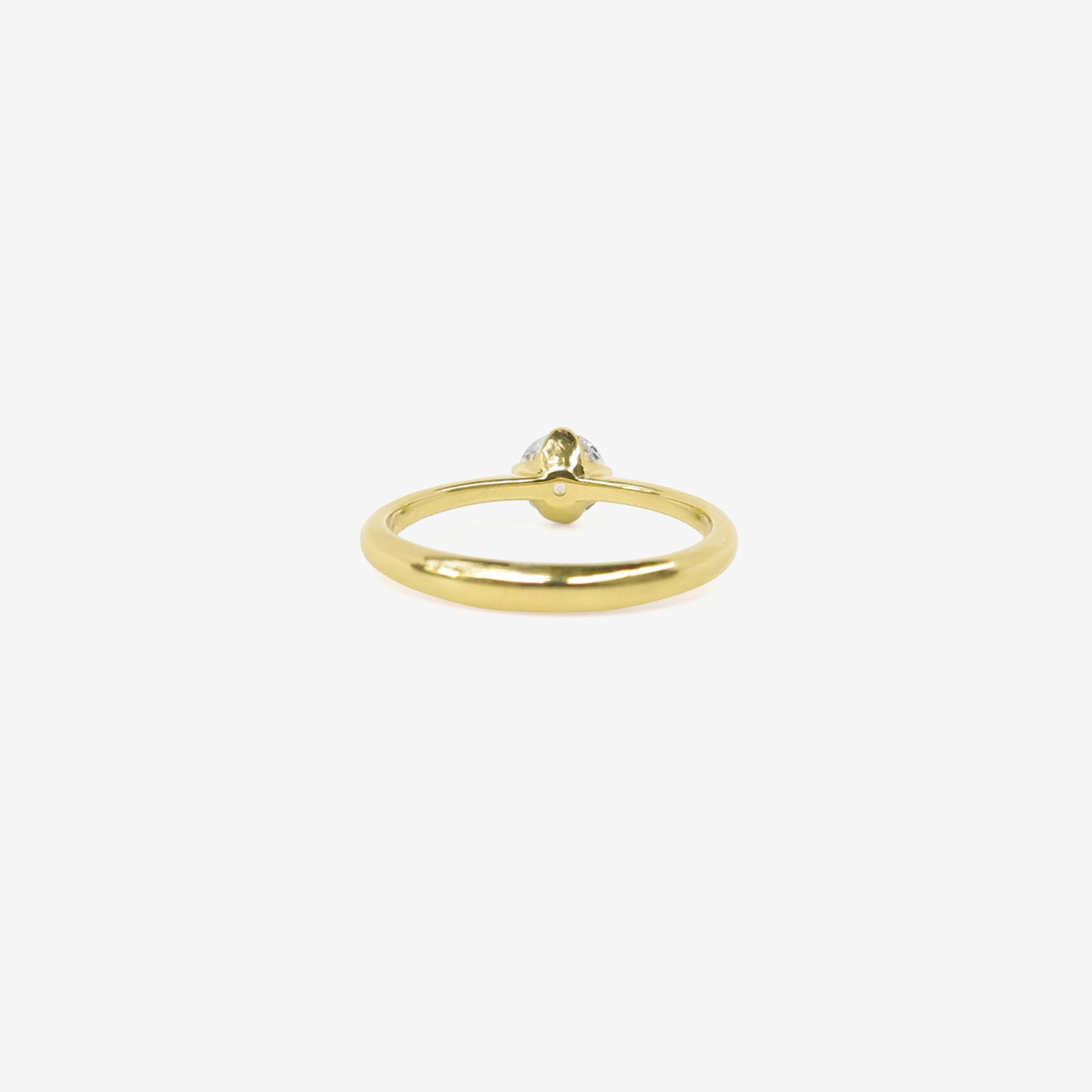 NICOLE LANDAW 14K & OLD EUROPEAN CUT SOLITAIRE DIAMOND RING, 0.68CT