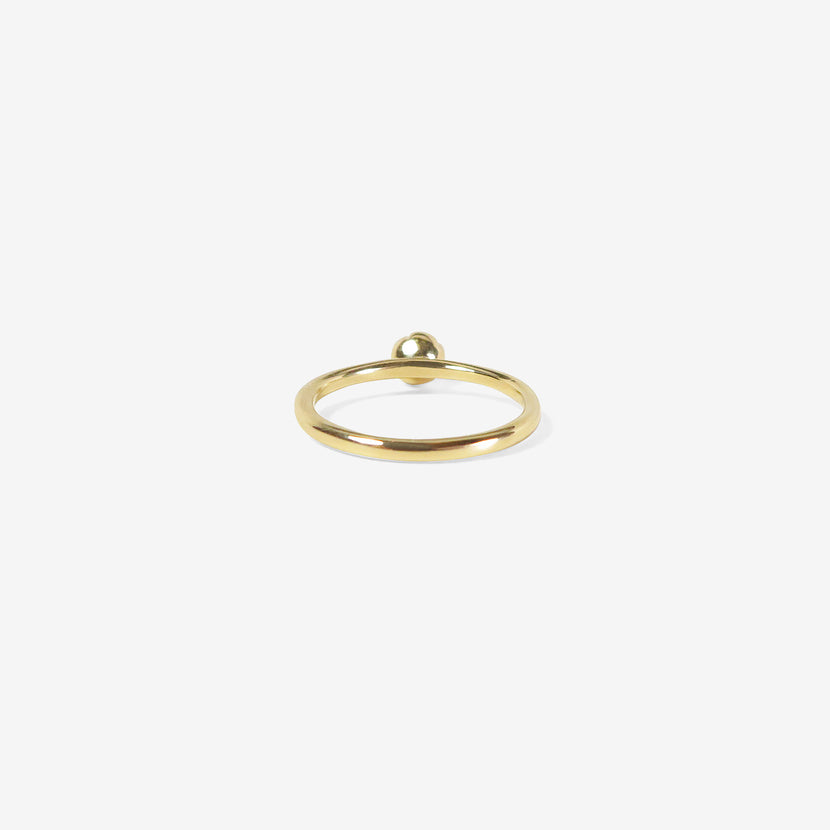 NICOLE LANDAW 14K & BLOSSOM STACKING RING WITH DIAMOND