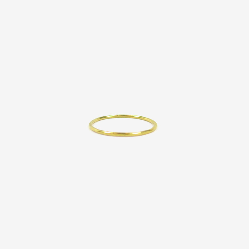 ROSANNE PUGLIESE 22K THIN HAMMERED BAND, SIZE 4 3/4
