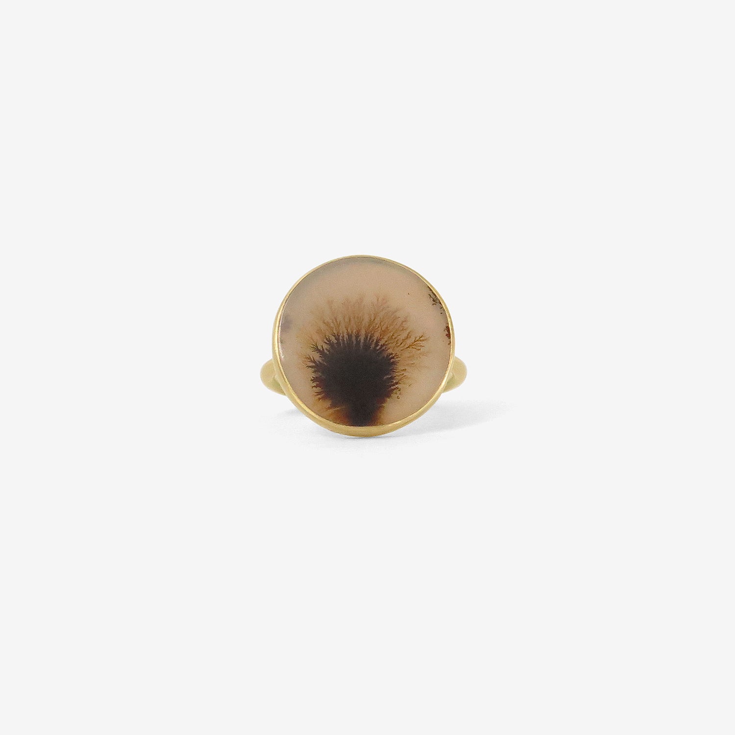 GABRIELLA KISS 18K & ROUND DENDRITE RING
