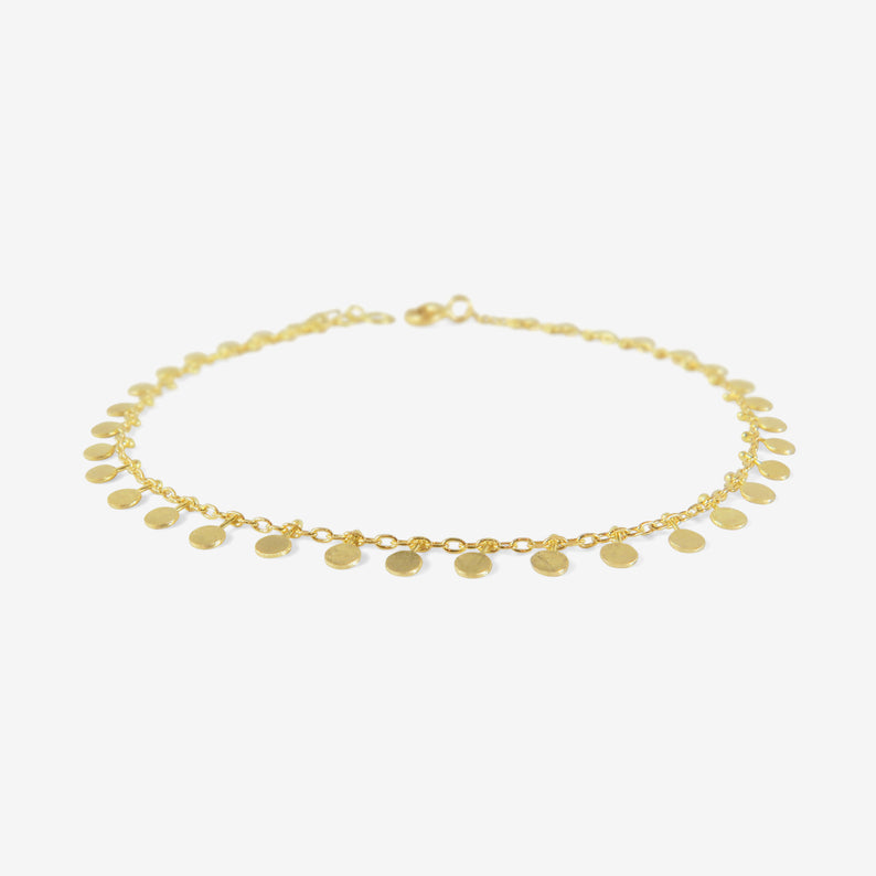 SIA TAYLOR 18K YELLOW GOLD EVENLY DOTTED BRACELET