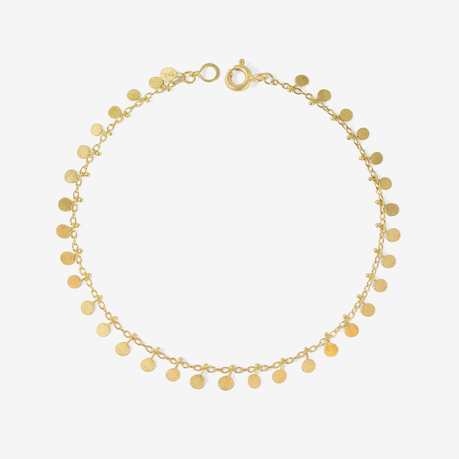 SIA TAYLOR 18K YELLOW GOLD EVENLY DOTTED BRACELET