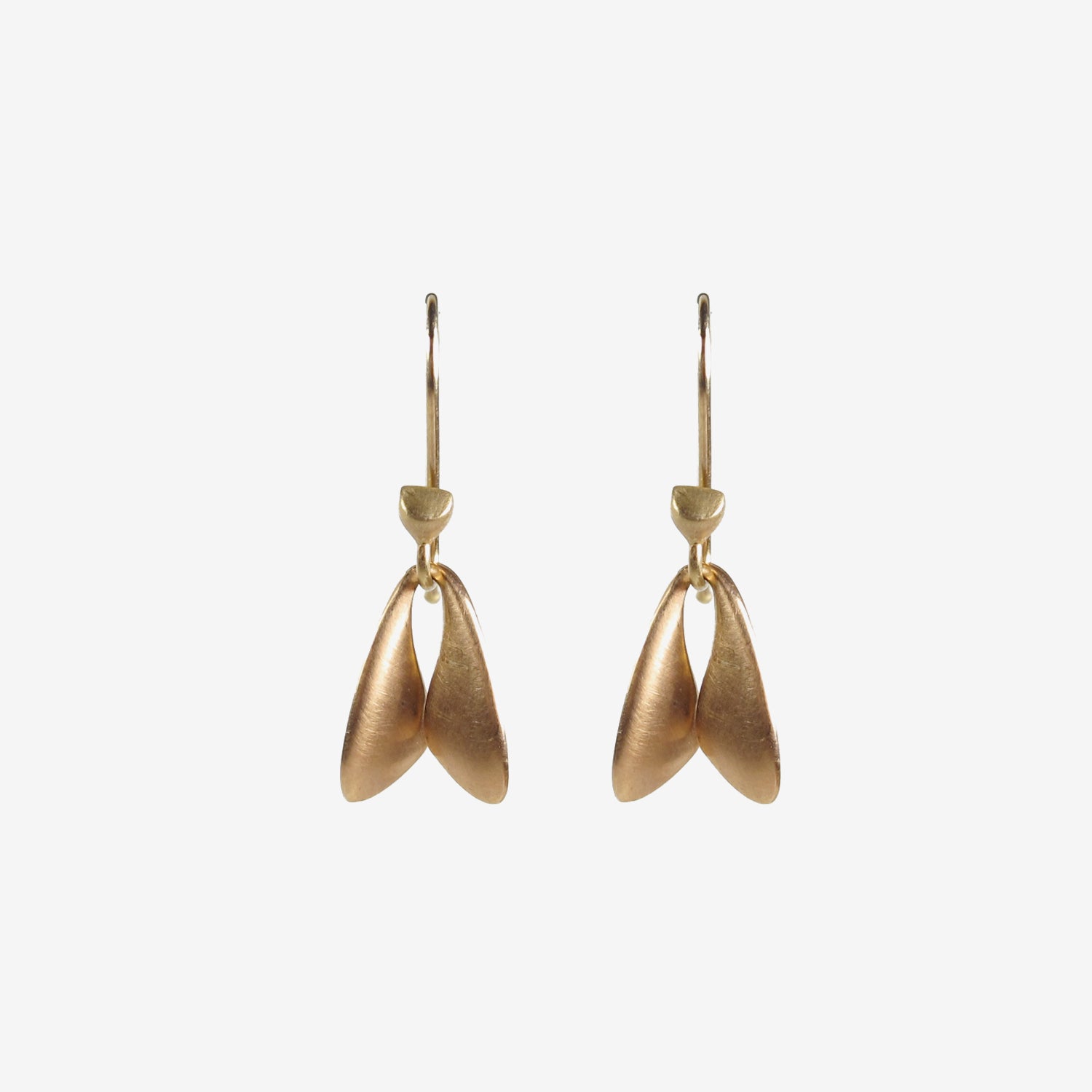 TED MUEHLING 18K PINK GOLD FLY WINGS