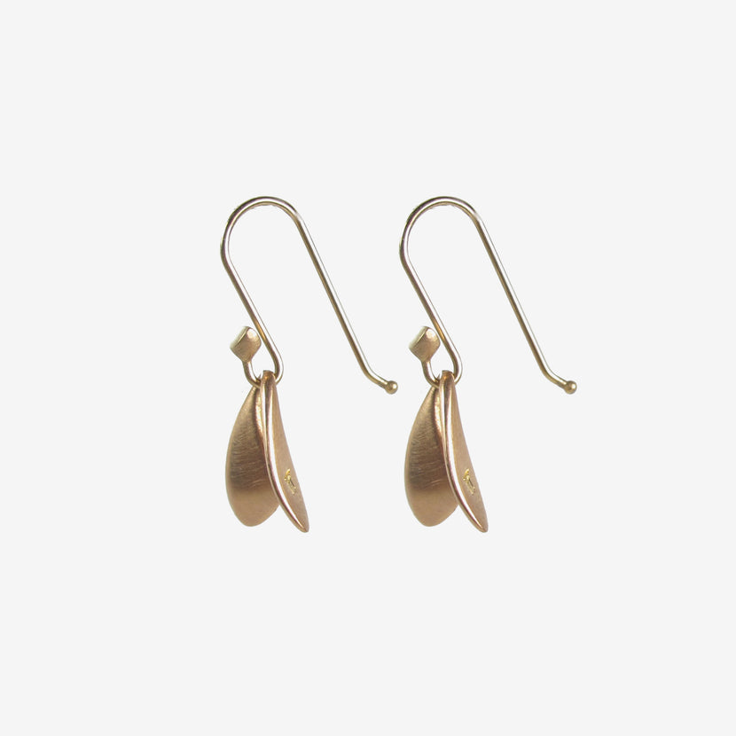 TED MUEHLING 18K PINK GOLD FLY WINGS