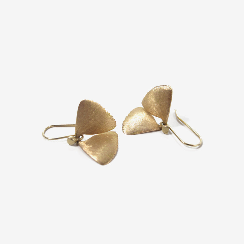 TED MUEHLING 18K PINK GOLD MOTH WINGS