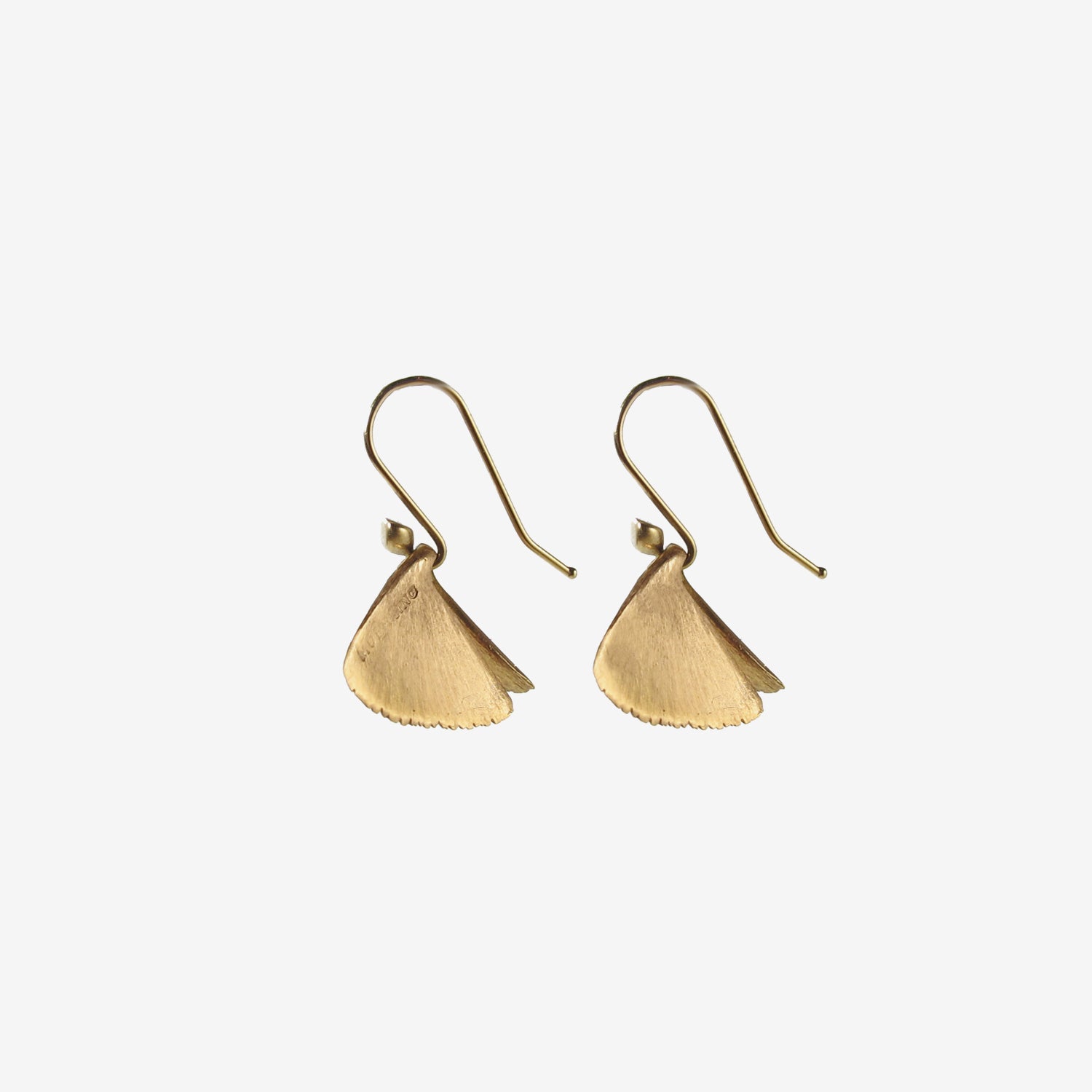 TED MUEHLING 18K PINK GOLD MOTH WINGS