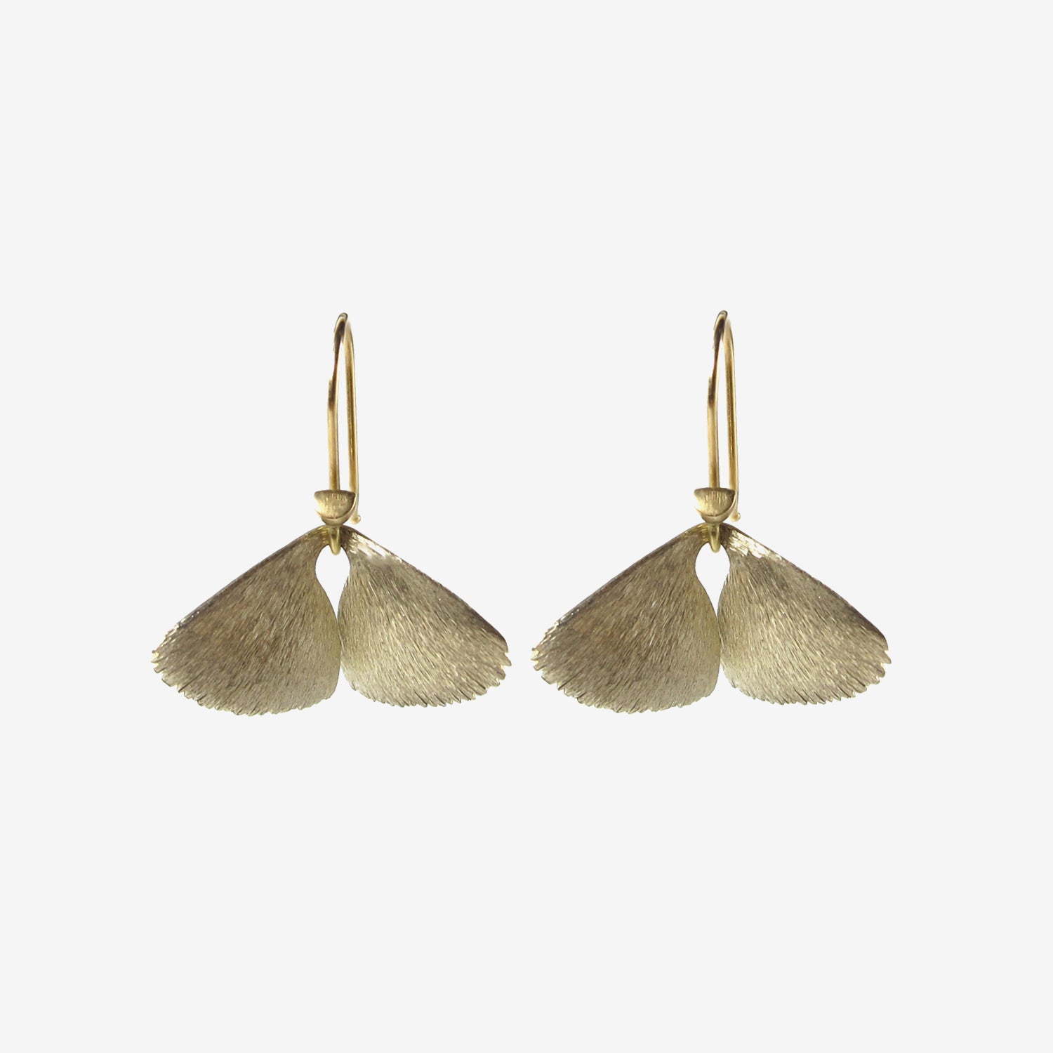 TED MUEHLING 18K WHITE GOLD MOTH WINGS