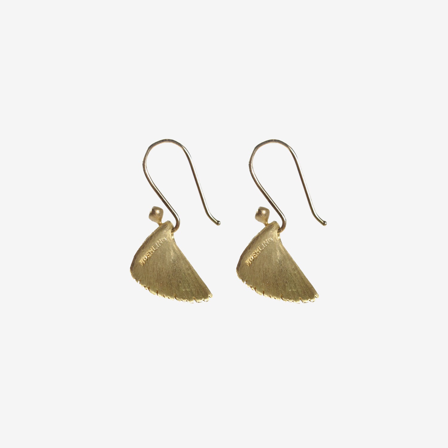TED MUEHLING 18K YELLOW GOLD MOTH WINGS