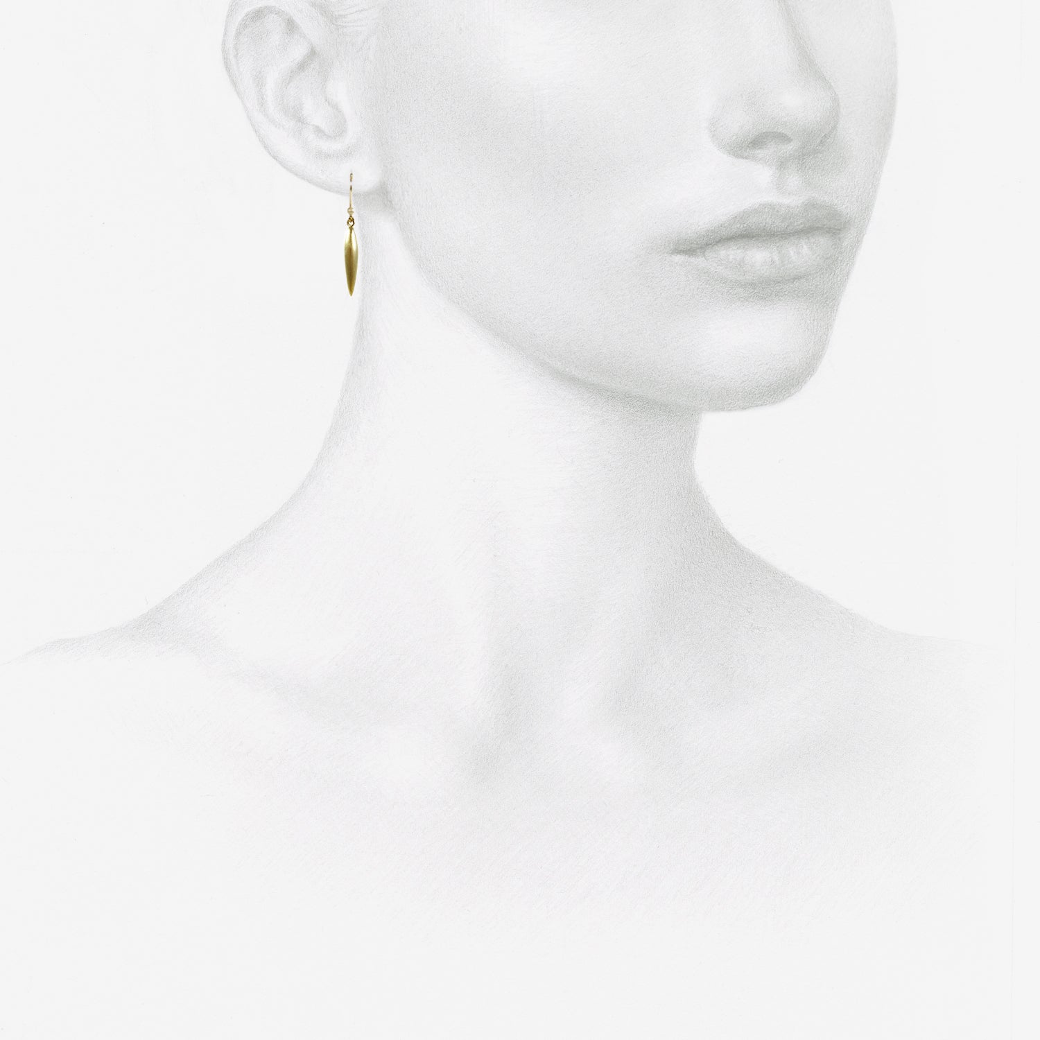 TED MUEHLING 18K GREEN GOLD PLATED SMALL RICE