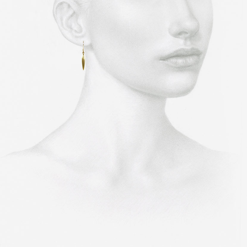 TED MUEHLING 18K GREEN GOLD PLATED SMALL RICE