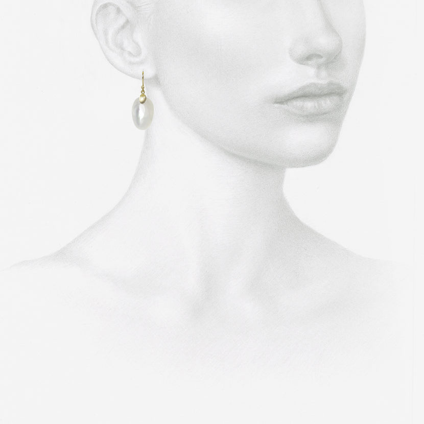 TED MUEHLING 10K & WHITE MOTHER-OF-PEARL SMALL CHIPS