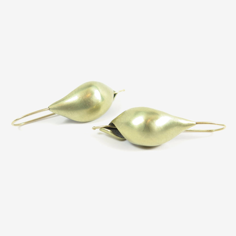 TED MUEHLING 14K GREEN GOLD NEW SHELLS