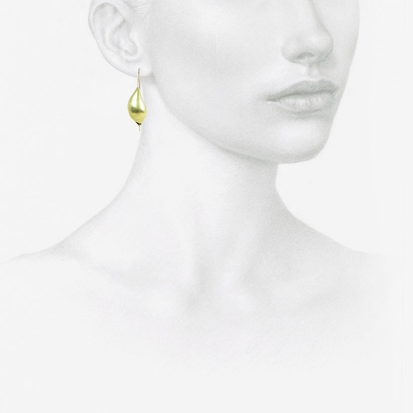 TED MUEHLING 14K GREEN GOLD NEW SHELLS