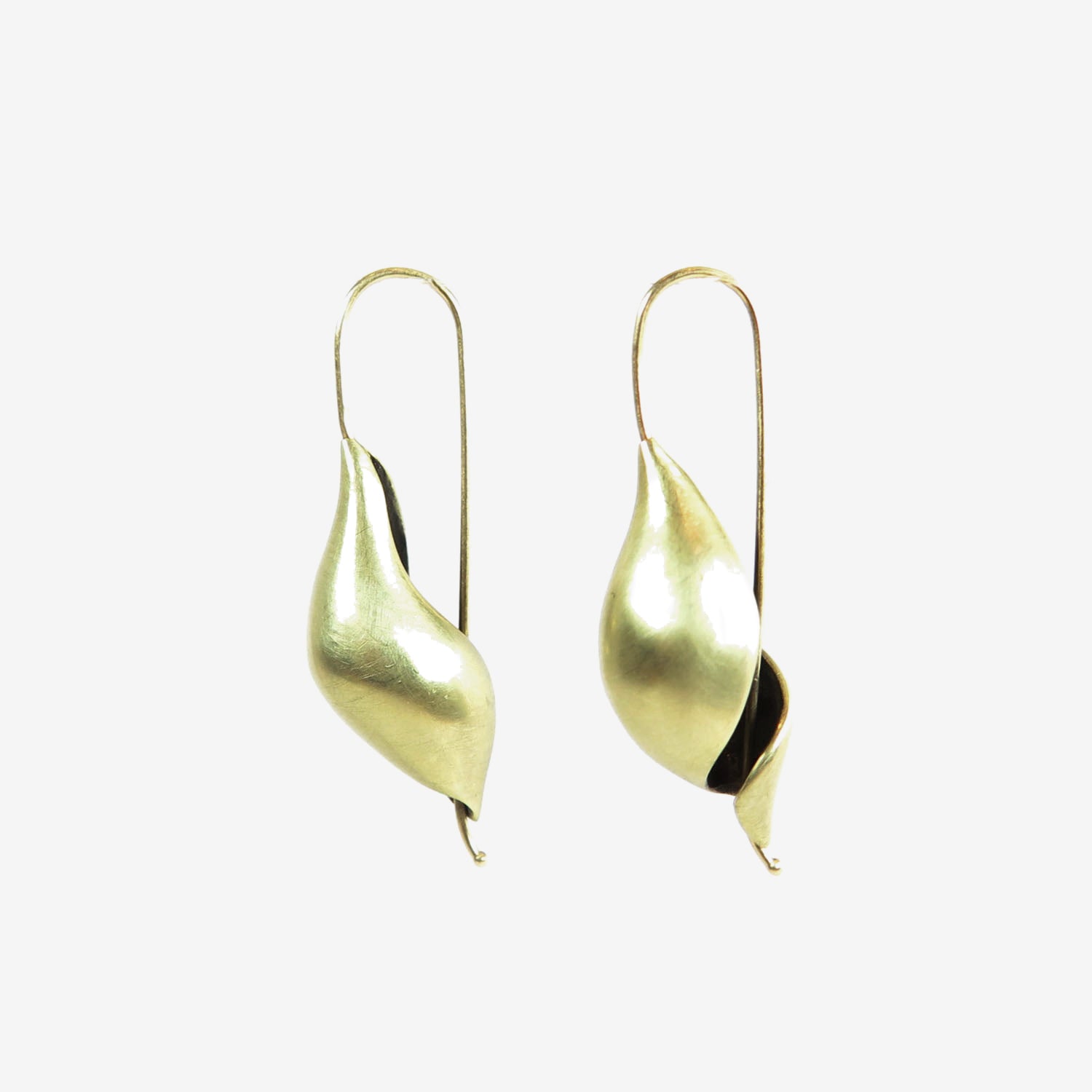 TED MUEHLING 14K GREEN GOLD NEW SHELLS