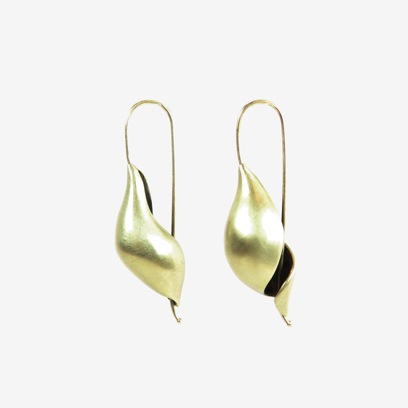 TED MUEHLING 14K GREEN GOLD NEW SHELLS