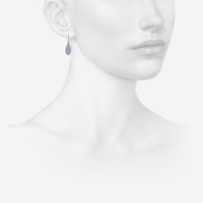 TED MUEHLING 14K & BLUE CHALCEDONY BERRIES