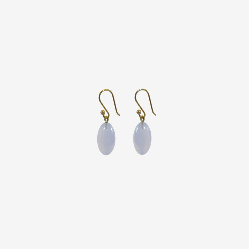 TED MUEHLING 14K & BLUE CHALCEDONY BERRIES