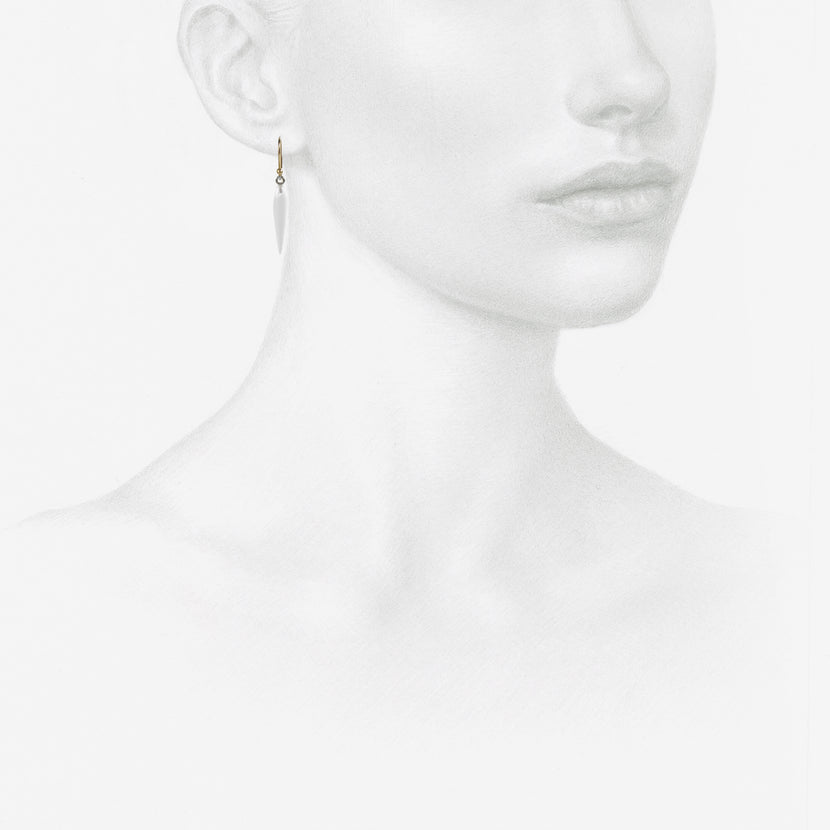 TED MUEHLING 14K & CLEAR CRYSTAL RICE