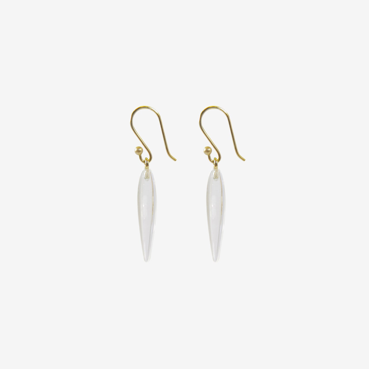 TED MUEHLING 14K & CLEAR CRYSTAL RICE