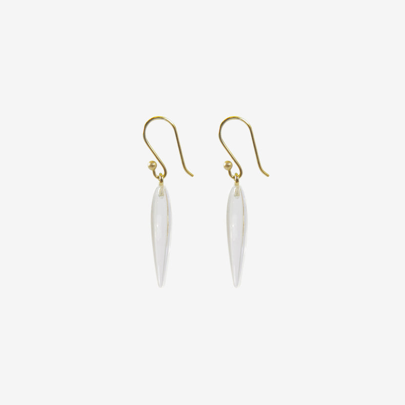 TED MUEHLING 14K & CLEAR CRYSTAL RICE