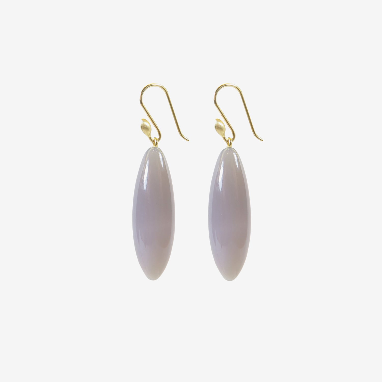 TED MUEHLING 14K & HOLLY BLUE AGATE LONG BERRIES
