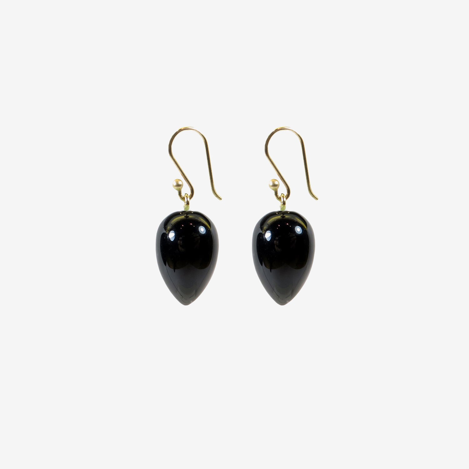 TED MUEHLING 14K & ONYX ACORNS