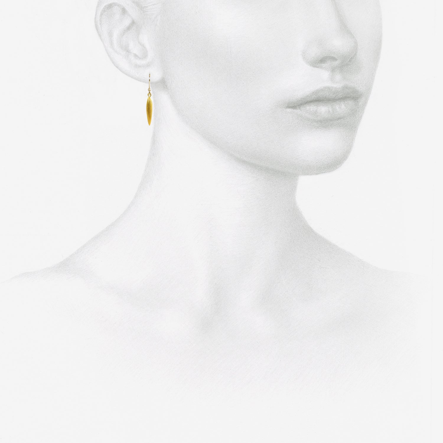 TED MUEHLING 24K YELLOW GOLD PLATED SMALL RICE