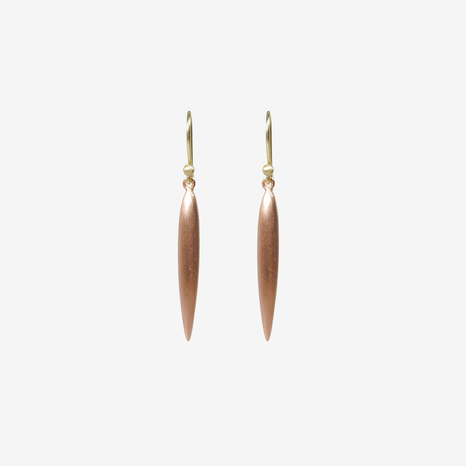 TED MUEHLING 18K PINK GOLD PLATED LARGE RICE