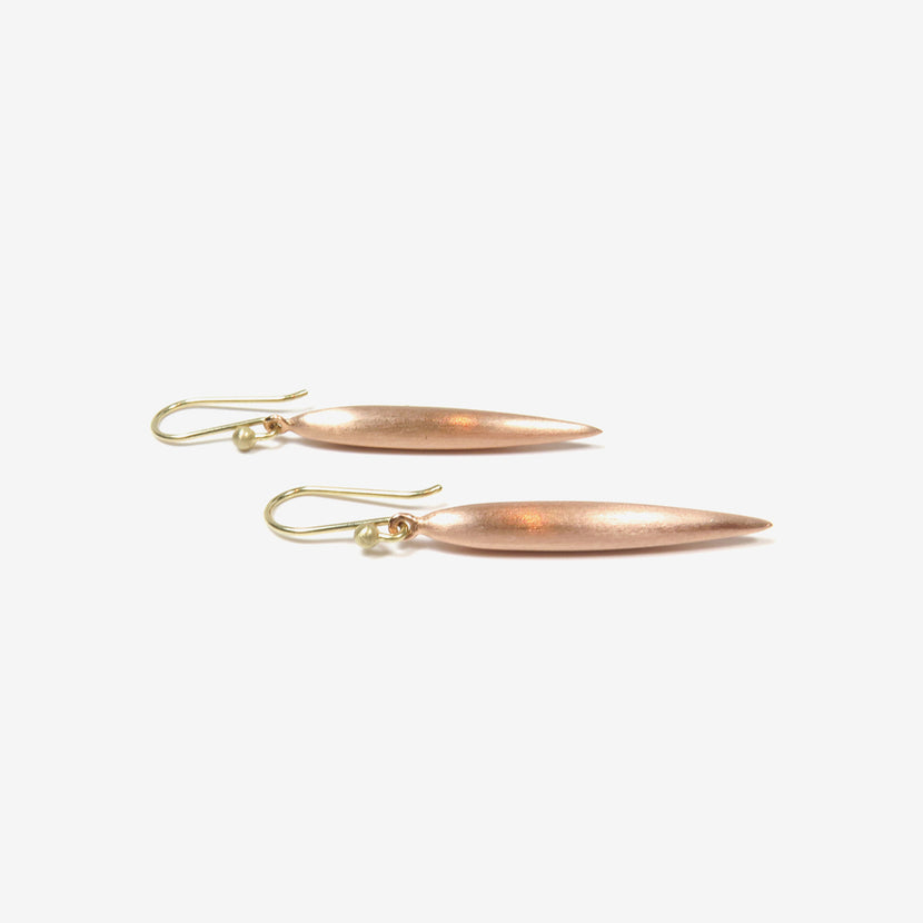 TED MUEHLING 18K PINK GOLD PLATED LARGE RICE