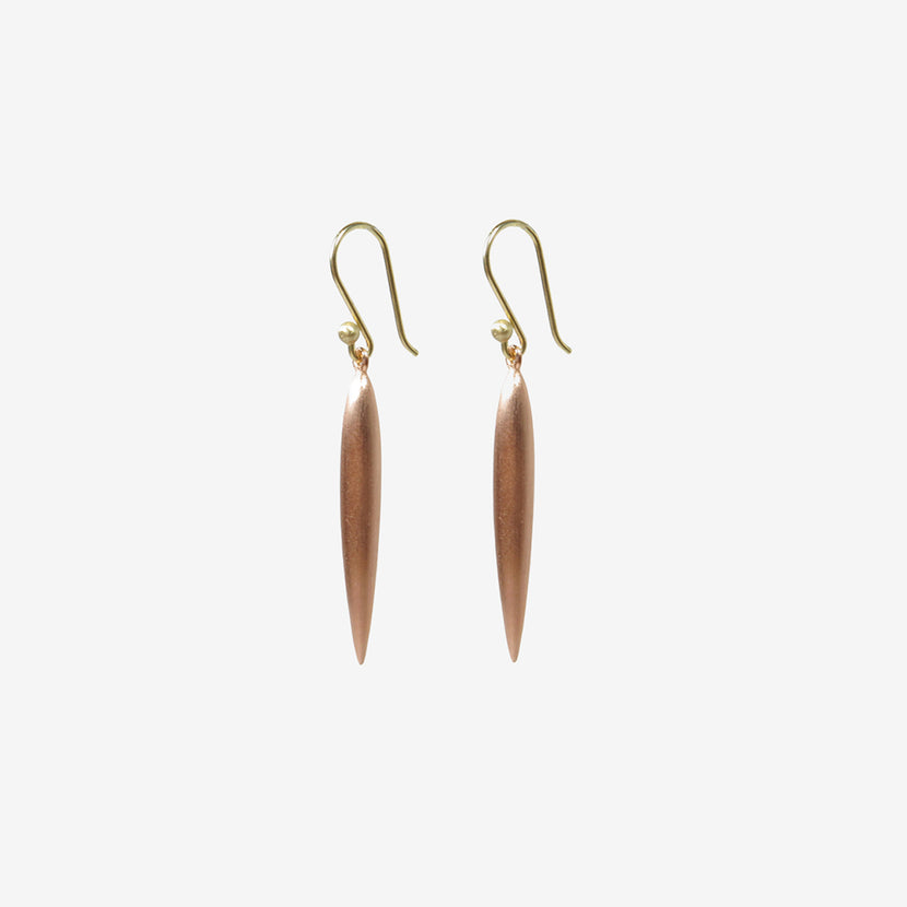 TED MUEHLING 18K PINK GOLD PLATED LARGE RICE